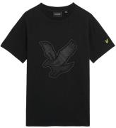 Lyle & Scott T-shirt - Grafisk Ã¶rn - Jet Black