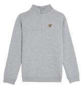 Lyle & Scott Sweatshirt - Quater Zip - Light Grey Marl