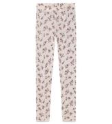 Name It Leggings - Ull - NkfWang - Lila Ash m. HÃ¥lmÃ¶nster