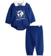 Mini Rodini Sweatset - Body/Sweatpants - SamhÃ¤lle - Blue