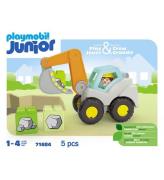 Playmobil Junior - GrÃ¤vmaskin med spade - 71684 - 5 Delar