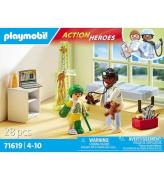 Playmobil Action Heroes - BarnlÃ¤kare m. Gosedjur - 71619 - 28 De