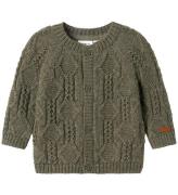 Name It Cardigan - Ull - Stickad - NbmWrilla - GlÃ¶ggbasilika