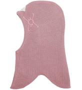 Racing Kids Balaclava - Ull/Bomull - Dubbel - Dusty Rose