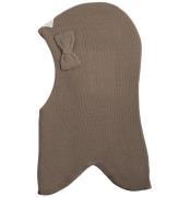 Racing Kids Balaclava - Ull/Bomull - Dubbel - Brown Birch Bark