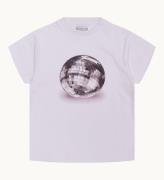 Hound T-shirt - Beskuren - Vit m. Discoboll