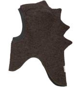 Huttelihut Balaclava - Ull - Dubbel - Dark Brown Melange