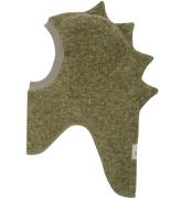 Huttelihut Balaclava - Ull - Dubbel - Deep Lichen Green