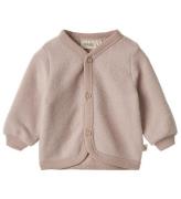 Wheat Cardigan - Ullfleece - Kari - Dry Rose