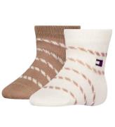 Tommy Hilfiger Strumpor - Rib - 2-pack - Classic+ Khaki