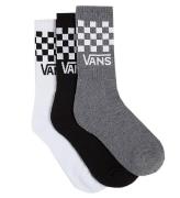 Vans Strumpor - 3-pack - Drop V Classic+ Check Crew - Svart/Vit/