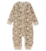 CeLaVi ull Onesie - Ull - Burlwood m. Tryck