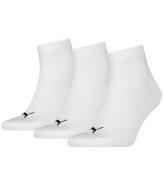 Puma Ankelstrumpor - 3-pack - Quarter Plain - Vit