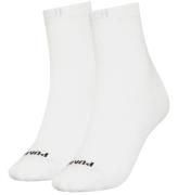 Puma Strumpor - 2-pack - Heart Logo Crew - Vit/Svart