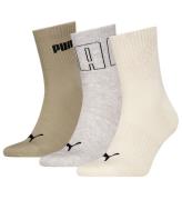 Puma Strumpor - 3-pack - Mesh Logo Crew - Neutral Combo