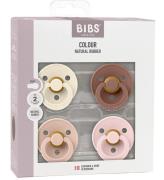 BIBS Colour Nappar - Stl. 1 - 4-pack - Rund - Blush Mix