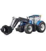 Bruder Traktor - New Holland T7.340 m. Frontlastare - 03121