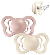 BIBS Couture Nappar - Stl. 1 - 2-pack - Anatomisk - Ivory/Blush