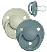 BIBS De Lux Nappar - 2-pack - Rund - Island Sea/Sage