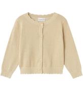 Name It Cardigan - Stickad m. Glitter - NmfVamyne - Summer Sand/