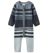 Name It Onesie - Ull - NbmWriss - Ombre Blue m. RÃ¤nder