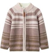 Name It Cardigan - Ull - Stickad - NmfWriss - Purple Dove