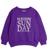 Mini Rodini Sweatshirt - söndag - Purple