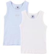 Petit Bateau Linne - 2-pack - Vit/BlÃ¥