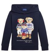 Polo Ralph Lauren Hoodie - MarinblÃ¥ m. Gosedjur