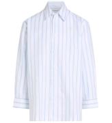 Calvin Klein Skjorta - Striped Oxford - White/Blue Stripe