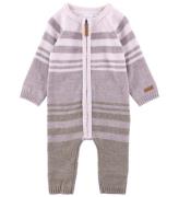 Name It Onesie - Ull - Stickad - NbfWriss - Purple Dove