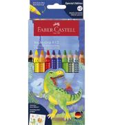 Faber-Castell Färgpennor - 10 st. - Jumbo Grip Dino