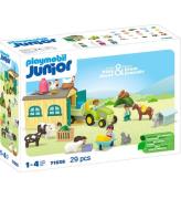 Playmobil Junior - Bondgård m. Traktor - 71656 - 29 Delar