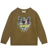 Kenzo Sweatshirt - MilitÃ¤rgrÃ¶n m. Tiger