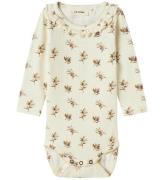 Lil' Atelier Body L/æ - Rib - NbfGavo - Turtledove/Olive