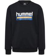 Hummel Sweatshirt - hmlTukas - Svart m. Tryck