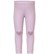 Name It Leggings - NmfDavina - Sweat - Winsome Orchid/Hearts