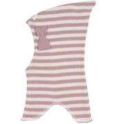 Racing Kids Balaclava - Ull/Bomull - Dubbel - Dusty Rose m. Matt