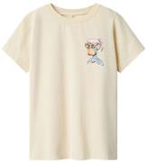 Name It T-shirt - NkfDisara - Summer Sand m. Tryck