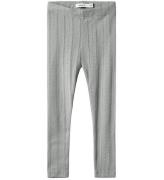 Name It Leggings - Noos - NmfJulia - Grey Melange m. HÃ¥lmÃ¶nster