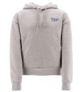 Hound Hoodie - Oversized - Gråmelerad m. Tryck