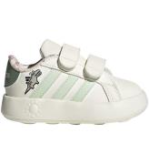 adidas Performance Skor - Grand Court Dino CF - Owhite/Lingrn/Si