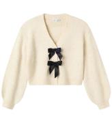 Name It Cardigan - Stickad - NkfFrina - Jet Stream/Black Bow