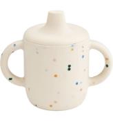 Liewood Mugg m. Pip - Silikon - Neil - Splash Dots/Sea Shell