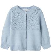 Name It Cardigan - Stickad - NmfBatrille - DÃ¤mpad Blue