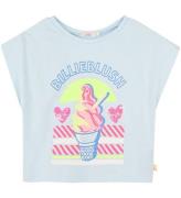 Billieblush T-shirt - Ice Vatten m. Tryck/Glitter