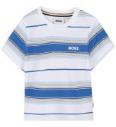 BOSS T-shirt - Ljusblå/Vitrandig