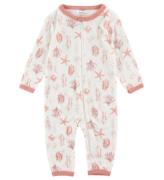 Joha Onesie - Ull - Rosa m. Tryck