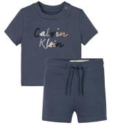 Calvin Klein Set - Shorts/T-shirt - Colour Logo - Grisaille Grey