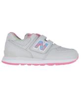 New Balance Skor - 574 - Grey Materia/Signal Rosa